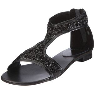 Bronx Alys 37 zwarte parels 83785-C1 damessandalen/modieuze sandalen, zwart zwart, 39 EU