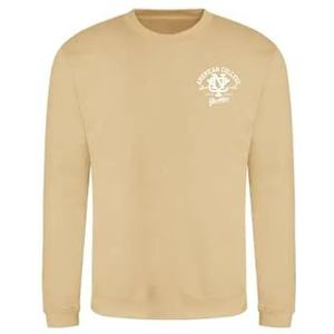 AMERICAN COLLEGE USA Sweatshirt met print, warme kleding, uniseks, kinderen, jongens en meisjes, casual, model ACSCRW6, beige, 16 jaar, Beige, 16 ans
