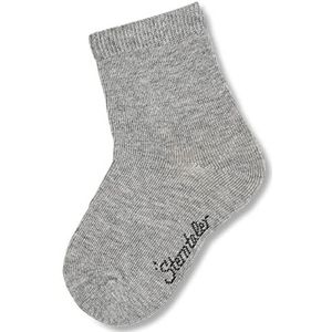 Sterntaler Babysokken voor jongens, effen sokken, zilver, gemêleerd, 19-22 EU