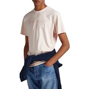 Pepe Jeans Jayden T-shirt voor heren, Roze (Spritzer), M