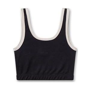 Sanetta Meisjesbustier Groen | Comfortabele en comfortabele katoenen badstof bustier voor meisjes Ondergoed | Meisjes Bustier, groen, 140 cm