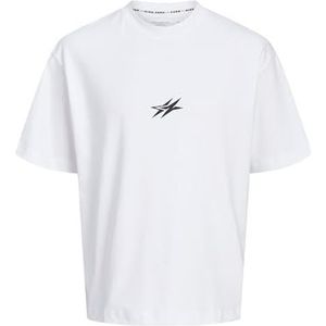 Jcocnz Berlin Graphic T-shirt Ln, wit, M