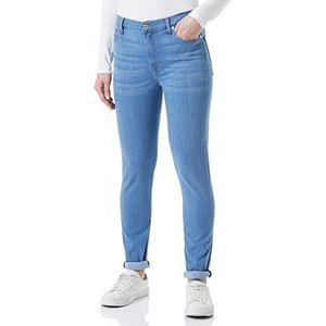 7 For All Mankind Dames Hw Skinny Slim Illusion Luxe Jeans, lichtblauw, 24