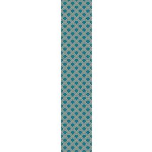Ambiance Sticker Vliesbehang voorgelijmd rol Scandinavische kunst deco blauwe eend bogen decoratief zelfklevend - 1 rol H300 x B 60 cm