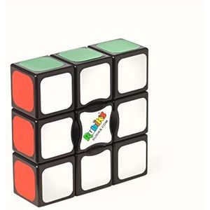 RUBIK'S, SPIN MASTER De Rubik's 3 x 1 Edge originele beginnerskubus, professionele kleurcoördinatie, probleemoplossing, enkellaags, geschikt voor kinderen vanaf 8 jaar