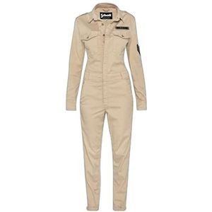 Schott NYC TRSUITW Overall, LT.Beige, XS Dames, LT.Beige, XS