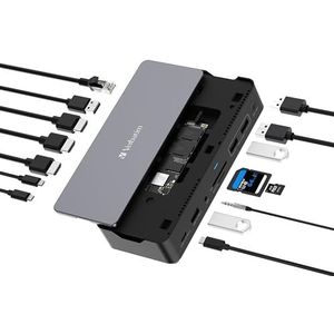 USB-C Pro docking station 15 poort met SSD slot CDS-15S