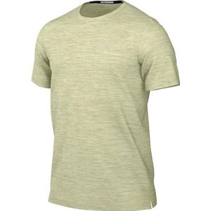 Nike Heren M Nk Df Uv Miler Ss, Sea Glass/Olive Aura/Htr/Reflective Silv, DV9315-020, L