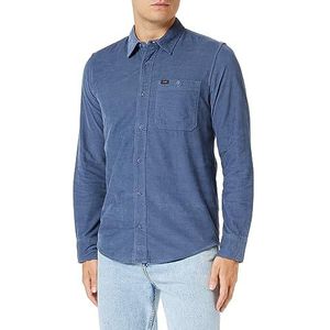 Lee Leesure Shirt voor heren, Deep Water, L