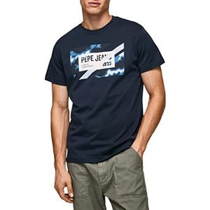 Pepe Jeans Rederick T-shirt voor heren, Blauw (Dulwich), M