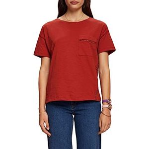 ESPRIT Dames 043EE1K309 T-shirt, 805/TERRACOTTA, XXS, 805/terracotta., XXS