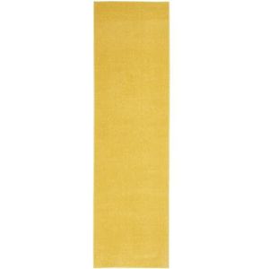 Nourison Essentials Solid Hedendaagse tapijtloper 2'2"" x 30"", geel, loper