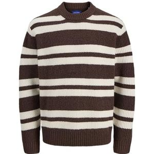 JACK & JONES Joryork Ollie Knit Crew Neck, Diepe mahonie, XXL