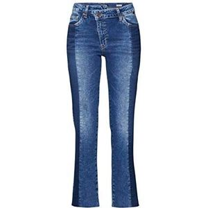 Mavi Daria Blocking Straight Jeans voor dames, Blauw (Indigo Blocking Str30133.0), 31W x 28L