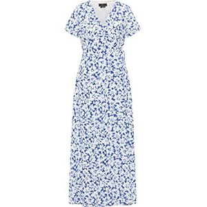 nolie Dames wikkeljurk 19222814-NO01, BLAUW Wit, S, wikkeljurk, S