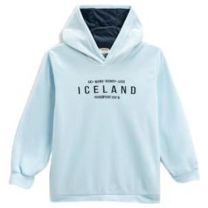 Koton Boys Fleece Hoodie Bedrukt Lange Mouwen Katoen, lichtblauw (610), 5-6 jaar