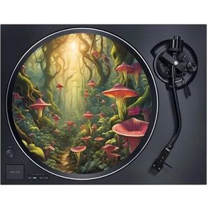 Rock On Wall - Vilt voor draaitafel 33T - Forest Pink Mushroom - 2mm dik - Made in Europe