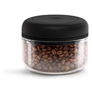 Fellow Vacuümcontainer voor het bewaren van koffie en levensmiddelen, geïntegreerde vacuümpomp, hermetische afdichting 0,4 liter schoon glas