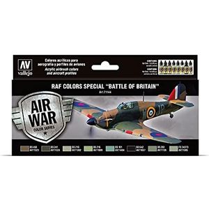 Vallejo ""RAF & FAA speciale luchtgevecht-um-Engeland WWII-model"" Air-Brush kleurkit