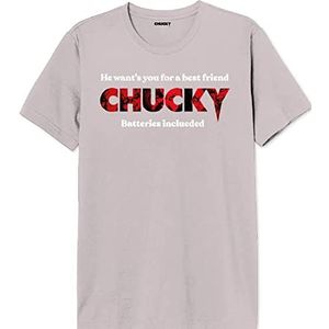 Chucky T-shirt voor heren, roze, XL