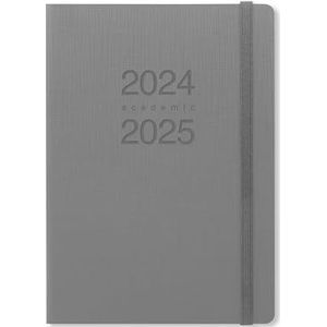 Letts of London Memo A5 academische 2024/2025 week om dagboek te bekijken - beton