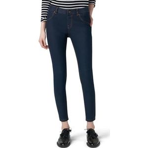 HUE Women's Plus Size Essential Denim Leggings, Deep Indigo Wash, 1X