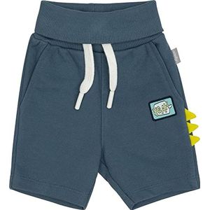 Sigikid Baby-jongens sweatbermuda van biologisch katoen voor kinderen bermuda's, blauw, 62 cm