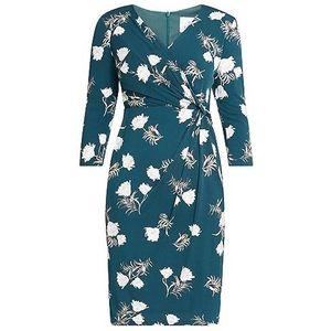 Gina Bacconi Vrouwen Bloemen Jersey Wrap Jurk Cocktail, Groen, 42