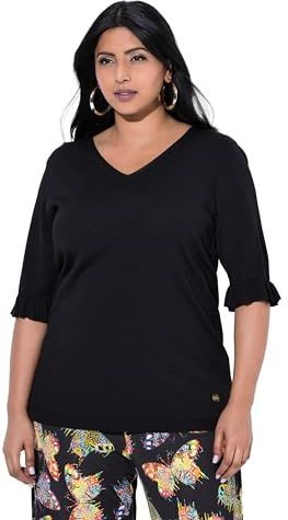 Ulla Popken - Trui - Zwart