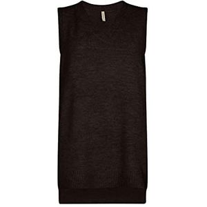 SOYACONCEPT Sc-Nessie Vest voor dames, 98910 Koffieboon Melange, XL