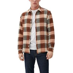 s.Oliver Men's 2120997 hemd met lange mouwen, oranje, 3XL