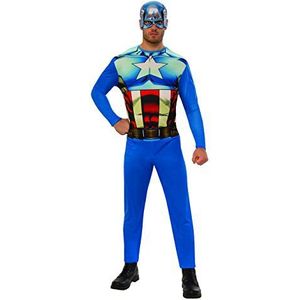Rubies Captain America kostuum voor heren, maat M, volwassenen (820955-M)