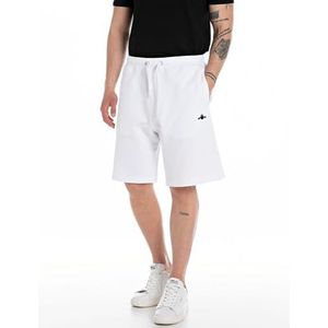 Replay Heren Regular fit shorts Pure Logo Collectie, 001, wit, XS
