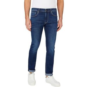 Pepe Jeans Tapered jeans voor heren, Blauw (Denim-ct4), 32W / 34L