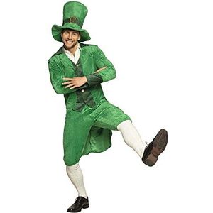 Boland - Kostuum kabouter, hoed, jas en broek voor volwassenen, kabouter, kabouter, St. Patrick's Day, vermomming, carnaval, themafeest