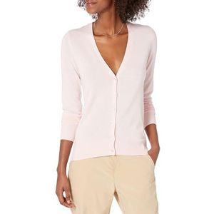 Amazon Essentials Women's Lichtgewicht vest met V-hals (verkrijgbaar in grote maten), Lichtroze, L