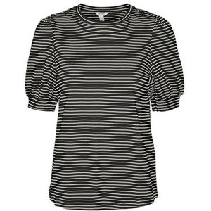 VERO MODA T-shirt voor dames, zwart/strepen: berk, M