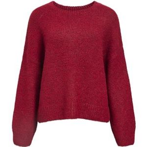 Object - Objsaggia LS LO - Gebreide Trui - Rood - Gerecycled Polyester