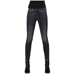 G-Star Raw Skinny jeans dames 3301 Mid Skinny enkels,Zwart (Worn in Corby Black A634-c005),25W / 30L