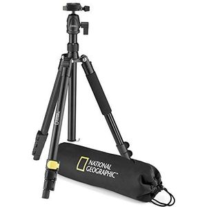 NATIONAL GEOGRAPHIC Statiefset voor op reis met monopod, aluminium, poten in 4 delen, hendelvergrendeling, draagtas, kogelkop, snelsluiting, NGTR001L [exclusief Amazon]