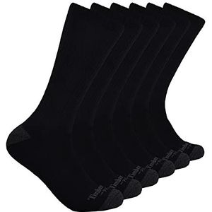 Timberland PRO Men's TB219983TA Performance Crew Length Socks 6-Pack - 2X-Large - Black