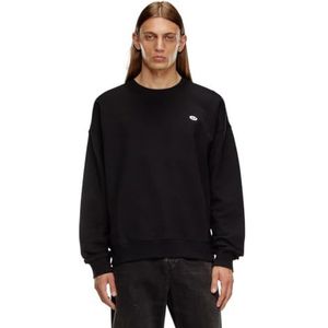 Diesel - Zwarte Trui - Sweater - 100% Katoen - Regular Fit