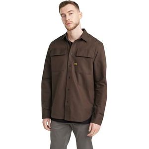 G-Star RAW CPO regular overhemd, meerkleurig (Ganache/Dk Plum Oxford D23583-c895-g780), XXL