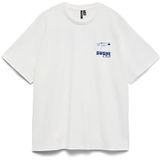 VERO MODA - VMLILJE CATY - T-shirt - Donkerblauw / Wit