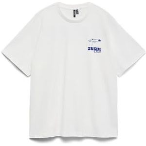 VERO MODA - VMLILJE CATY - T-shirt - Donkerblauw / Wit