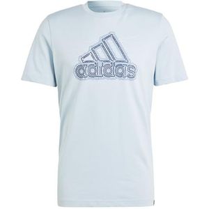adidas Heren Growth Badge Graphic Tee, wonder blue, M
