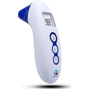 Digitale infrarood forhead thermometer, meet kamertemperatuur en object (Baby Bottle). Paryvara, geschikt voor baby's, doddlers en volwassenen