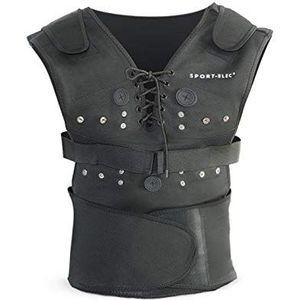 Sport-Elec combi-vest voor volwassenen, unisex, zwart, S/M
