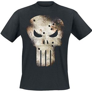 Marvel Punisher Shot, heren T-shirt - - Large