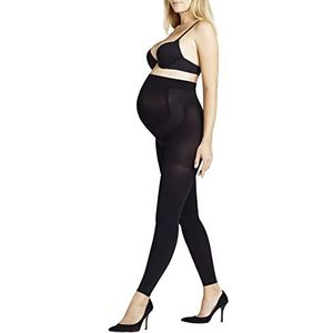 FALKE Dames Legging 9 Months 80 DEN W LE Ondoorzichtig Dik Zwangerschap 1 Paar, Zwart (Black 3009), XL